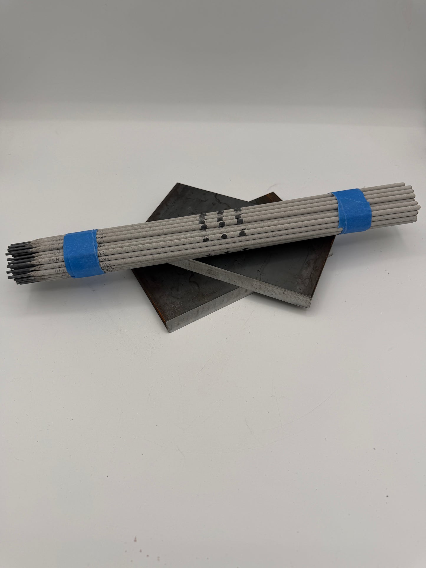 Double bevel carbon plate with 7018 rods