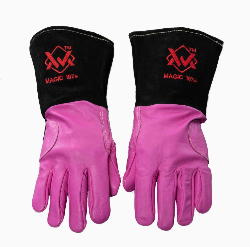 Hybrid TIG & Stick Welding Gloves - Pink
