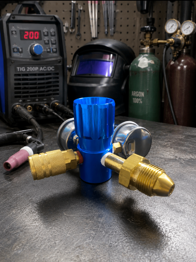 Argon gauge with quick connect