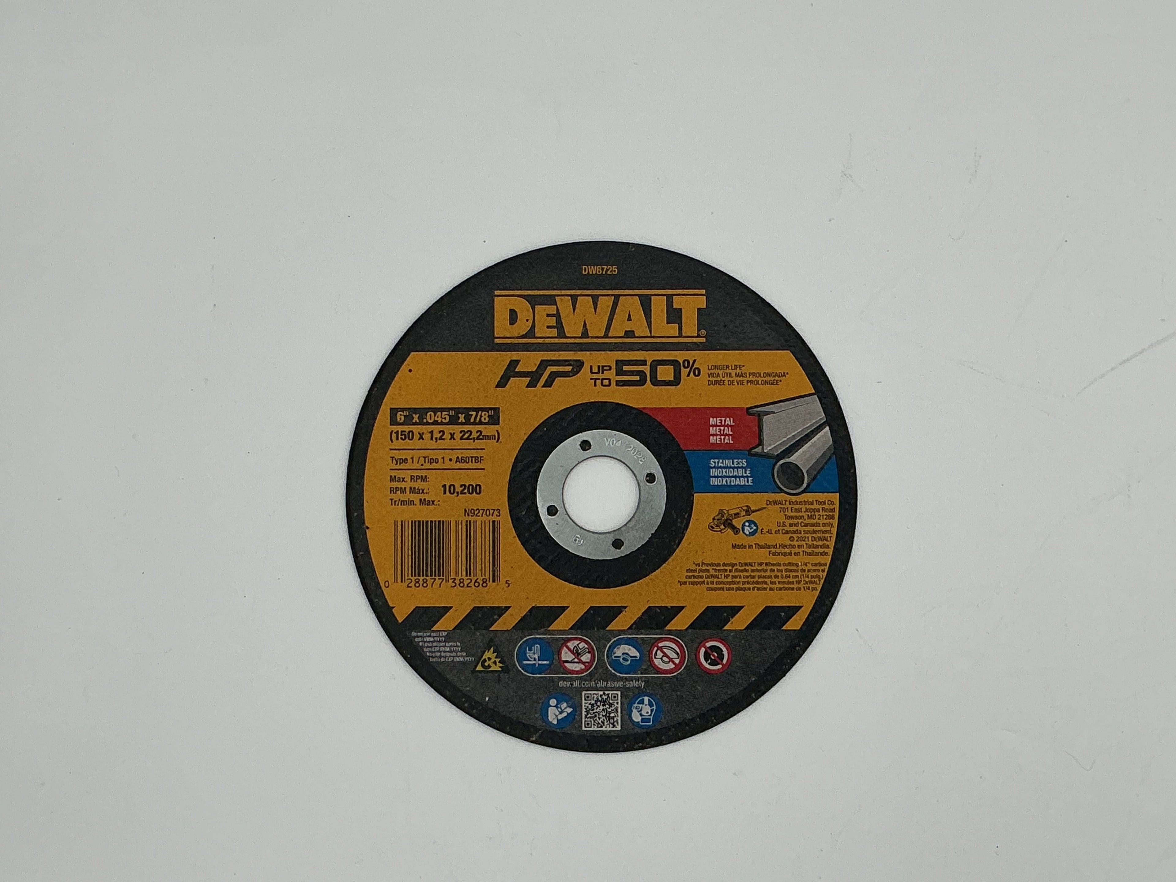 “6 x .045” grinding wheel
