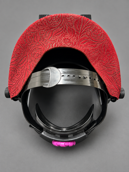EliteWave Flip Lens Welding Hood - Red Floral