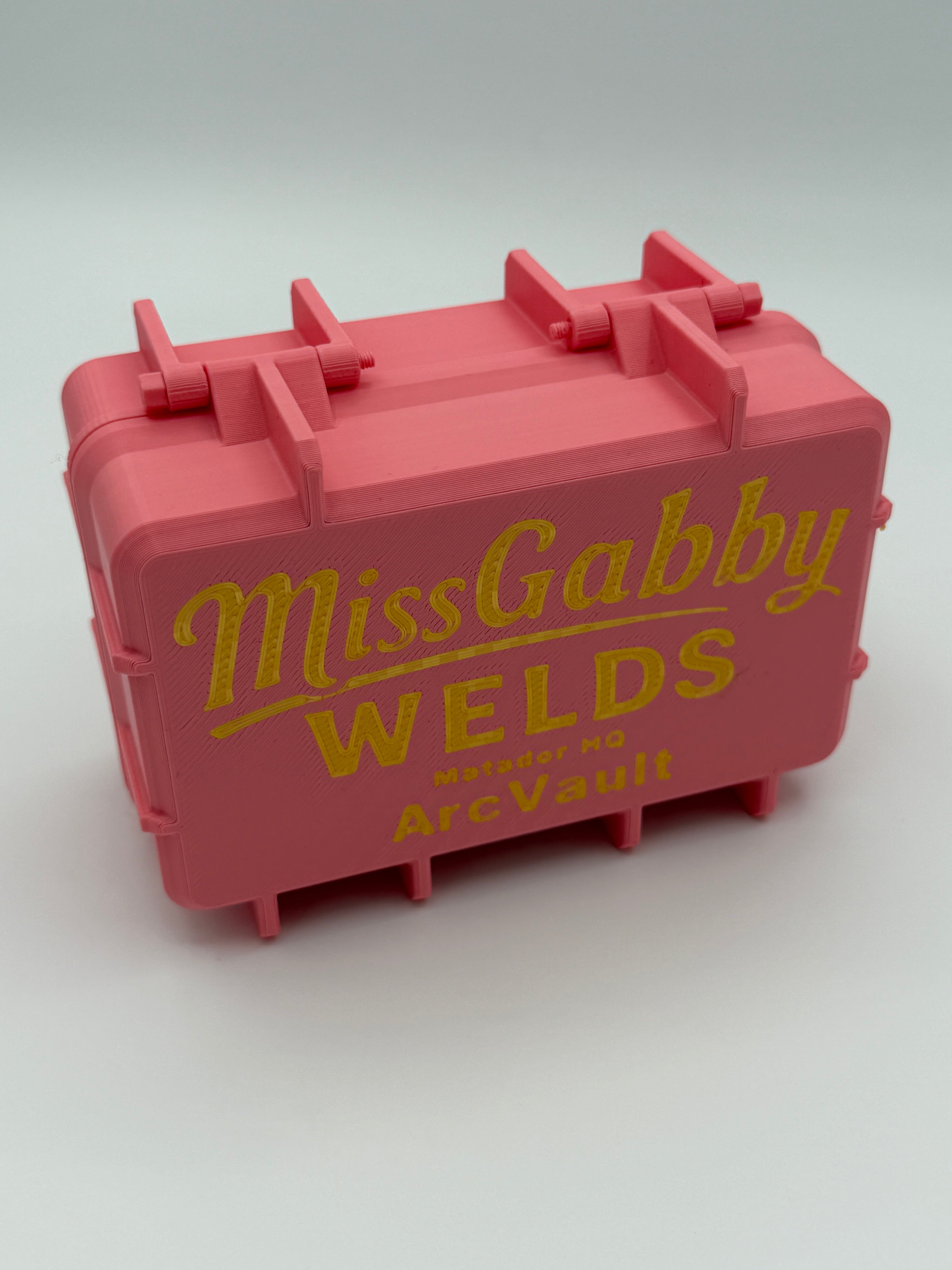 Miss Gabby welds arc vault