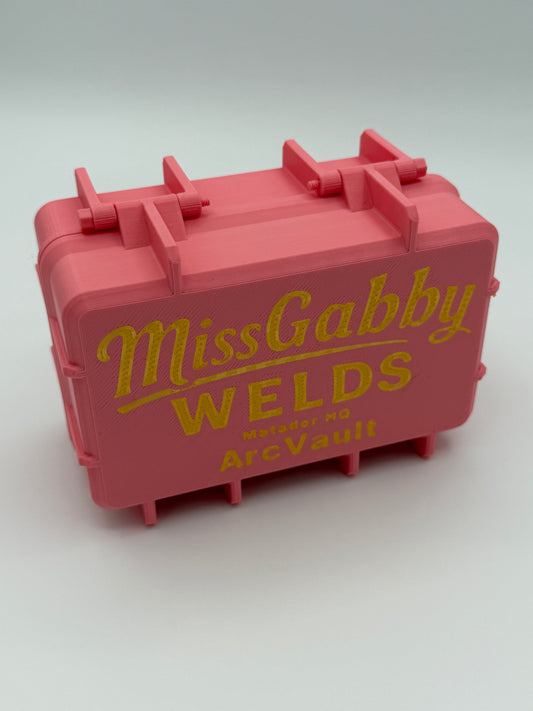 Miss Gabby welds arc vault